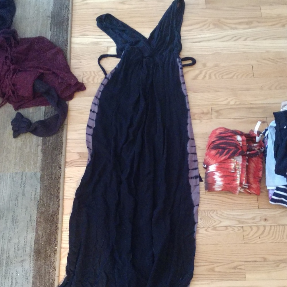 Black maxi dress